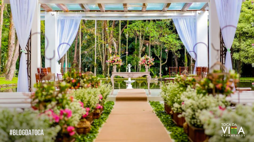 O charme em celebrar a união no campo