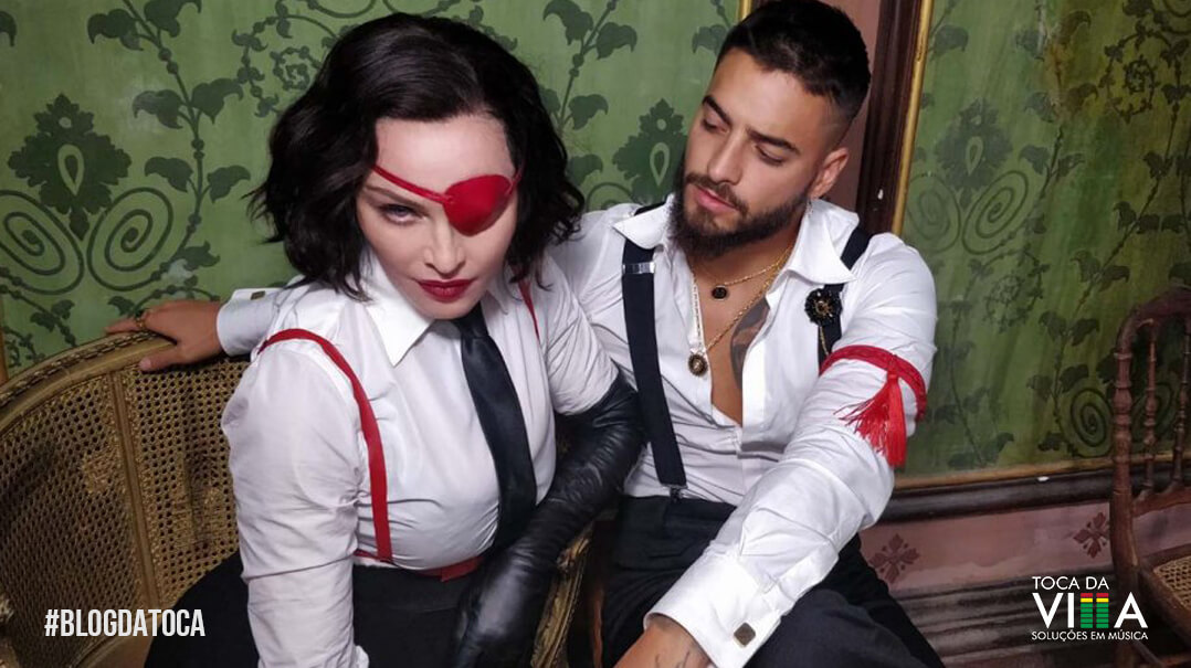 Madonna e Maluma no Billboard Music Awards