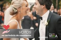 Votos na cerimônia de casamento