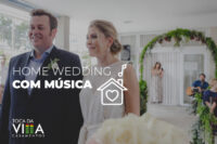 Home wedding com música