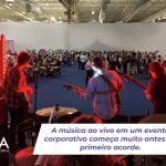 Banda realizando música ao vivo para evento corporativo em São Paulo